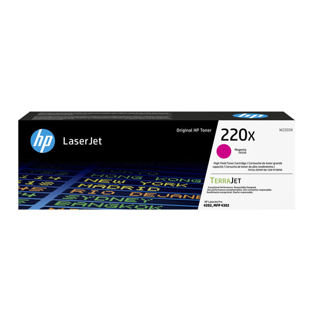 HP - Toner cartridge w2203x 220x red