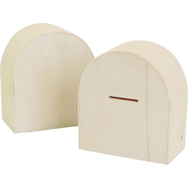Creotime - Tirelire Creativ Company bois 10cm x 9cm