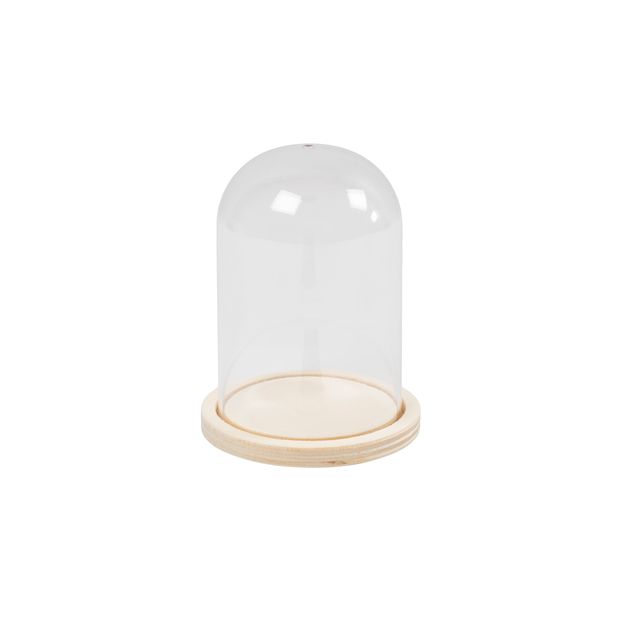 Creativ Company - Stolp met houten voet 9.5cm x 6cm