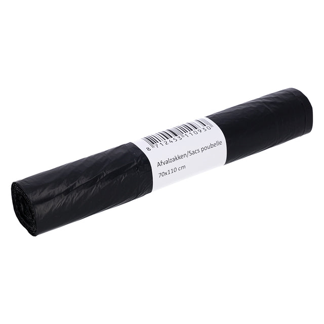 Cleaninq - Afvalzak 70x110cm t25 120l zwart