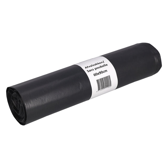 Cleaninq - Bolsa de basura 60x90cm LDPE reciclado T50 70L gris rollo de 25 piezas