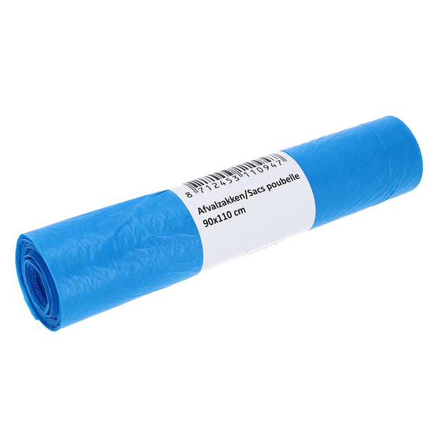 Cleaninq - Afvalzak 90x110cm t25 160l blauw