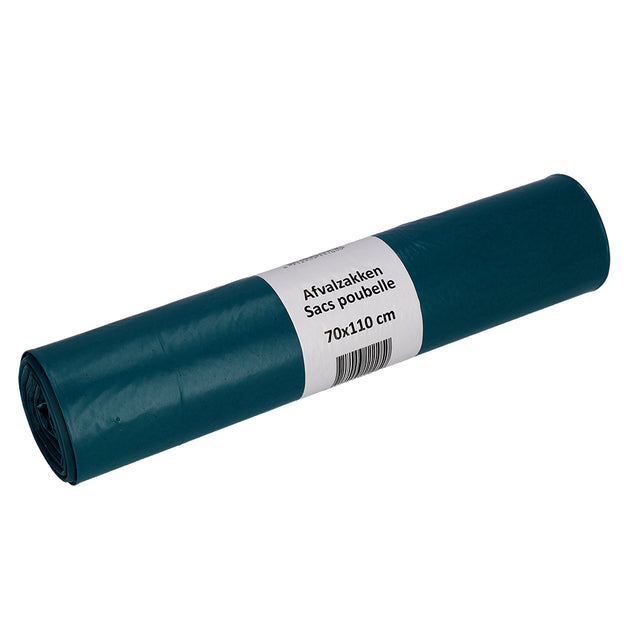 Cleaninq - Afvalzak 70x110cm recycled t70 120l blauw | 10 stuks