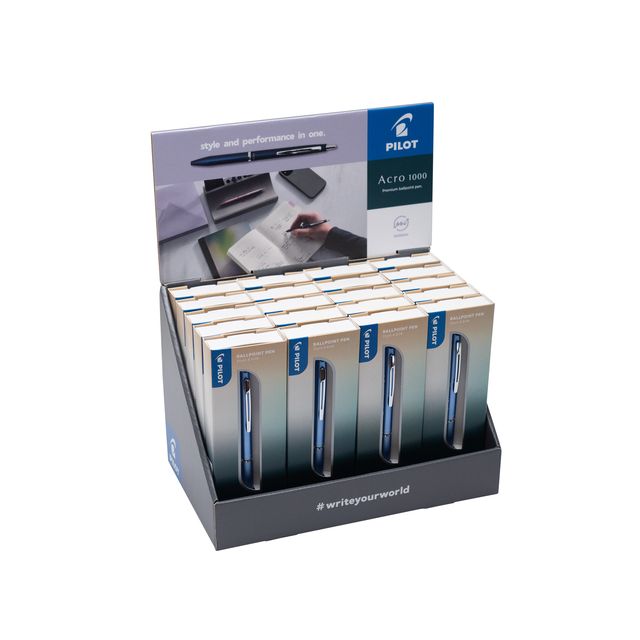 Pilot - Ballpoint pen Acro 1000 medium assorted | 20 pieces