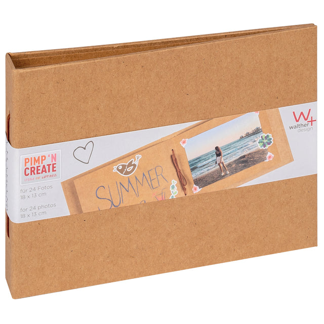 Walther Design - Album fotografico design mini 24 foto 13x18cm orizzontale kraft