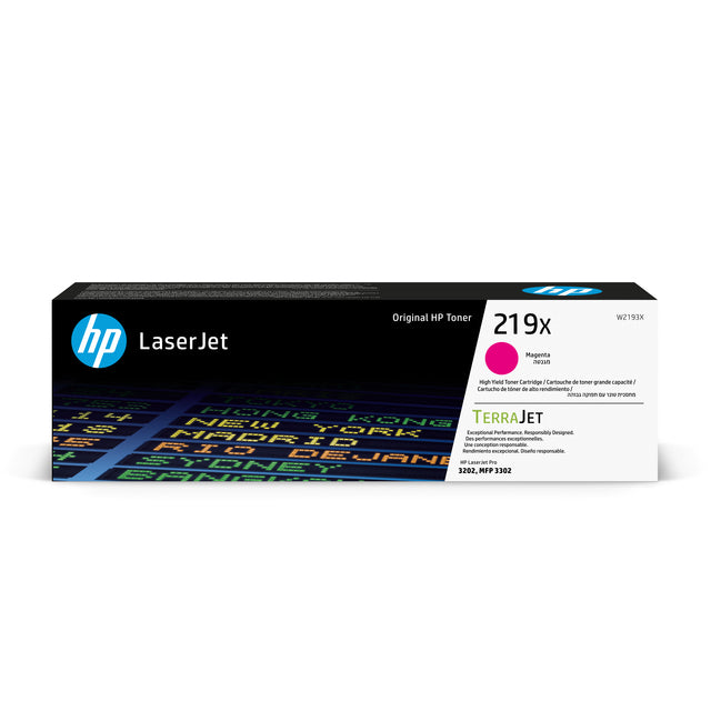 HP - 219X originele high-capacity magenta LaserJet-tonercartridge