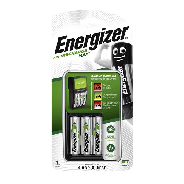 Energizer - Batterij oplader incl batterijen 4x aa