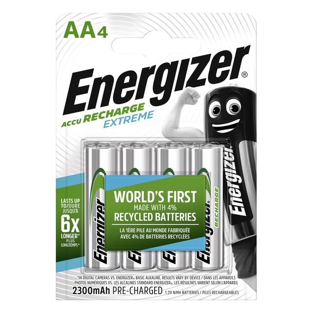 Energizer - Batterij oplaadbaar 4xAA 2300mAh