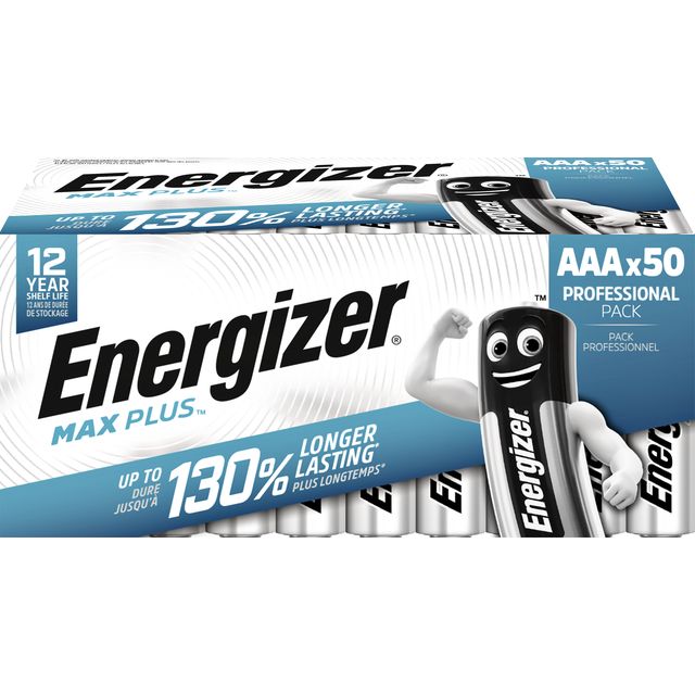 Energizer - Batterij max plus 50x aaa alkaline