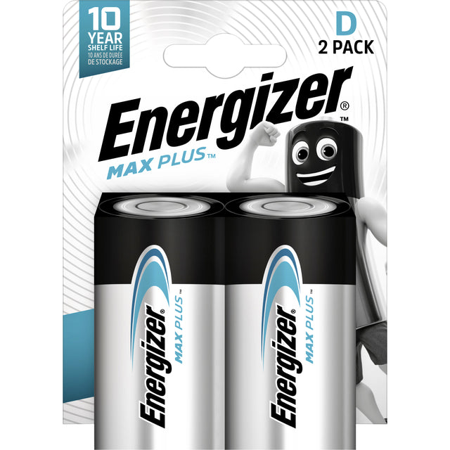 Energizer - Batteria Max Plus 2xD alcalina