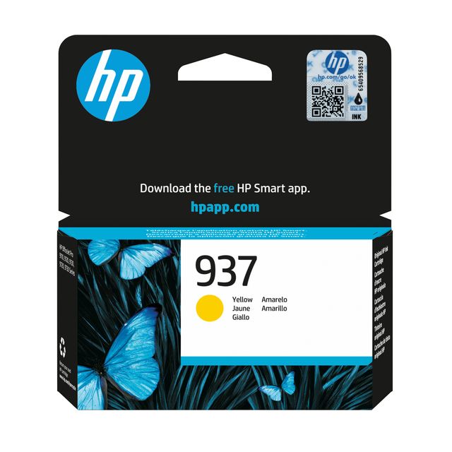 HP - Cartucho de tinta 4s6w4ne 937 amarillo