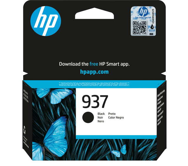 HP - 937 originele zwarte inktcartridge