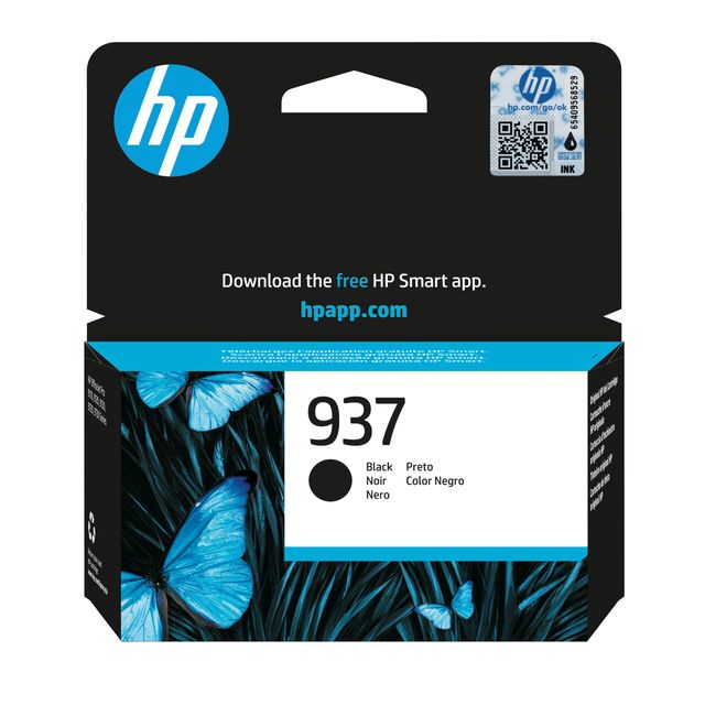 HP - Cartucho de tinta 4s6w5ne 937 negro