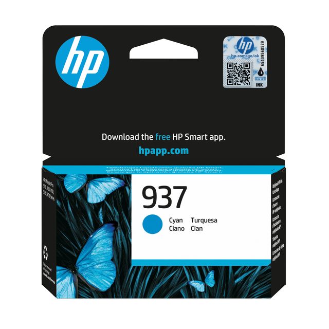 HP - Cartucho de tinta 4s6w2ne 937 azul