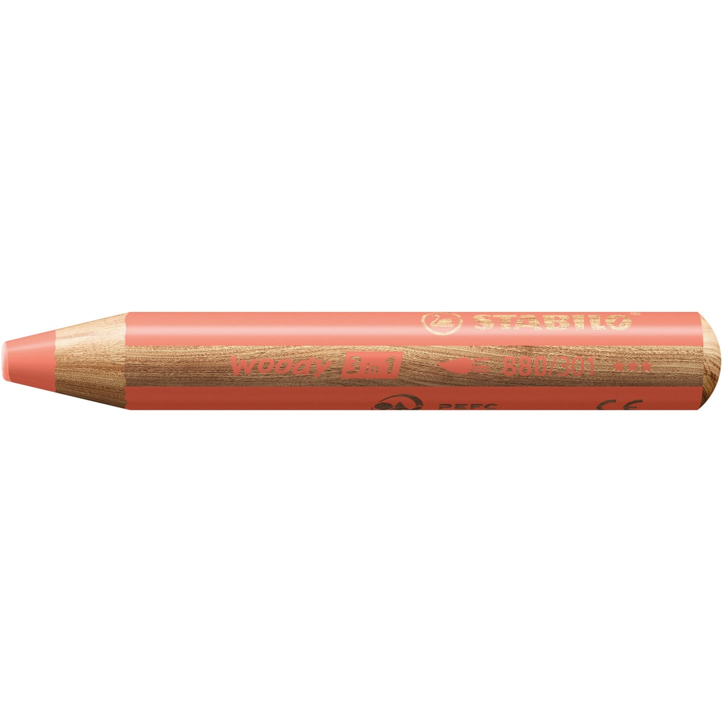 Stabilo - Colored pencils 880 woody 3 in 1 multitalented pastel red