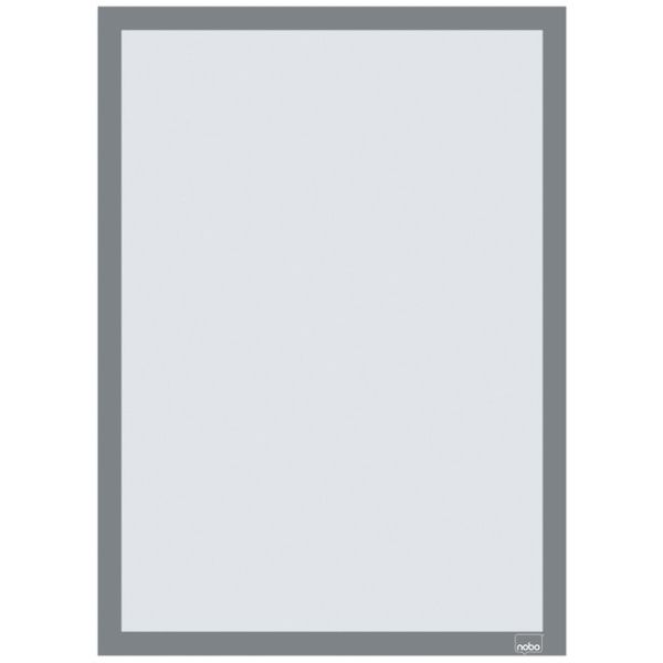 Nobo - Cornice informativa autoadesiva A3 argento 2 pezzi