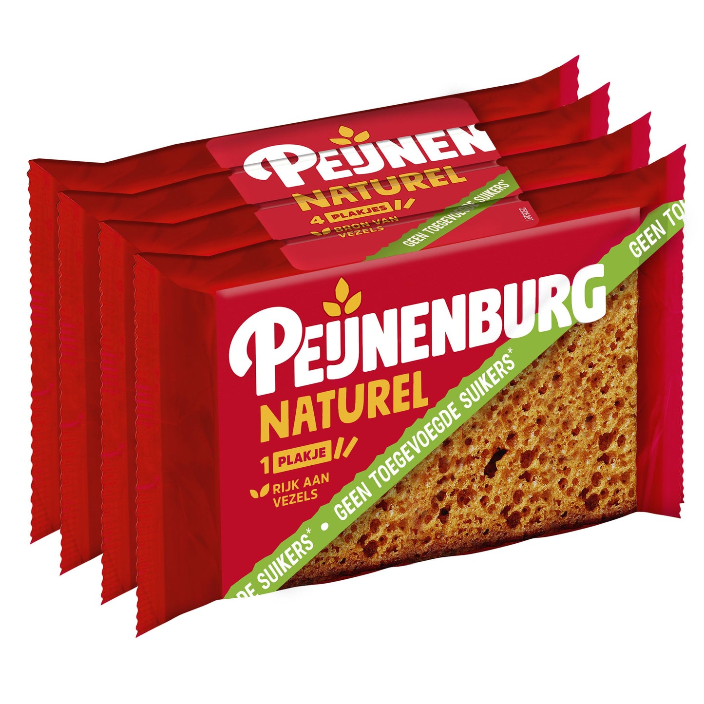Peijnenburg - Galleta natural sin azúcar añadido pack 4