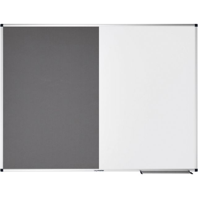 Legamaster - Pizarra combinada UNITE pizarra blanca de fieltro gris 90x120cm