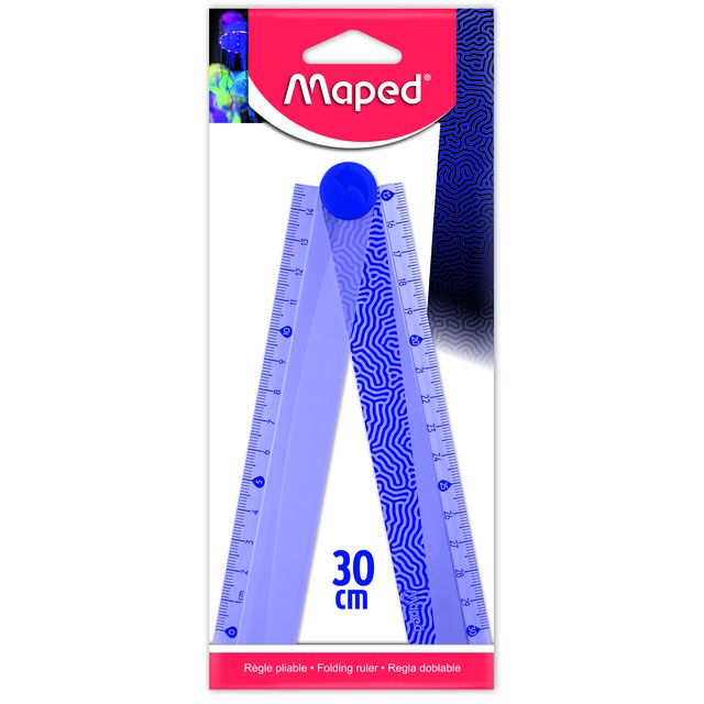 Maped - Righello Deepsea Paradise pieghevole 30 cm viola