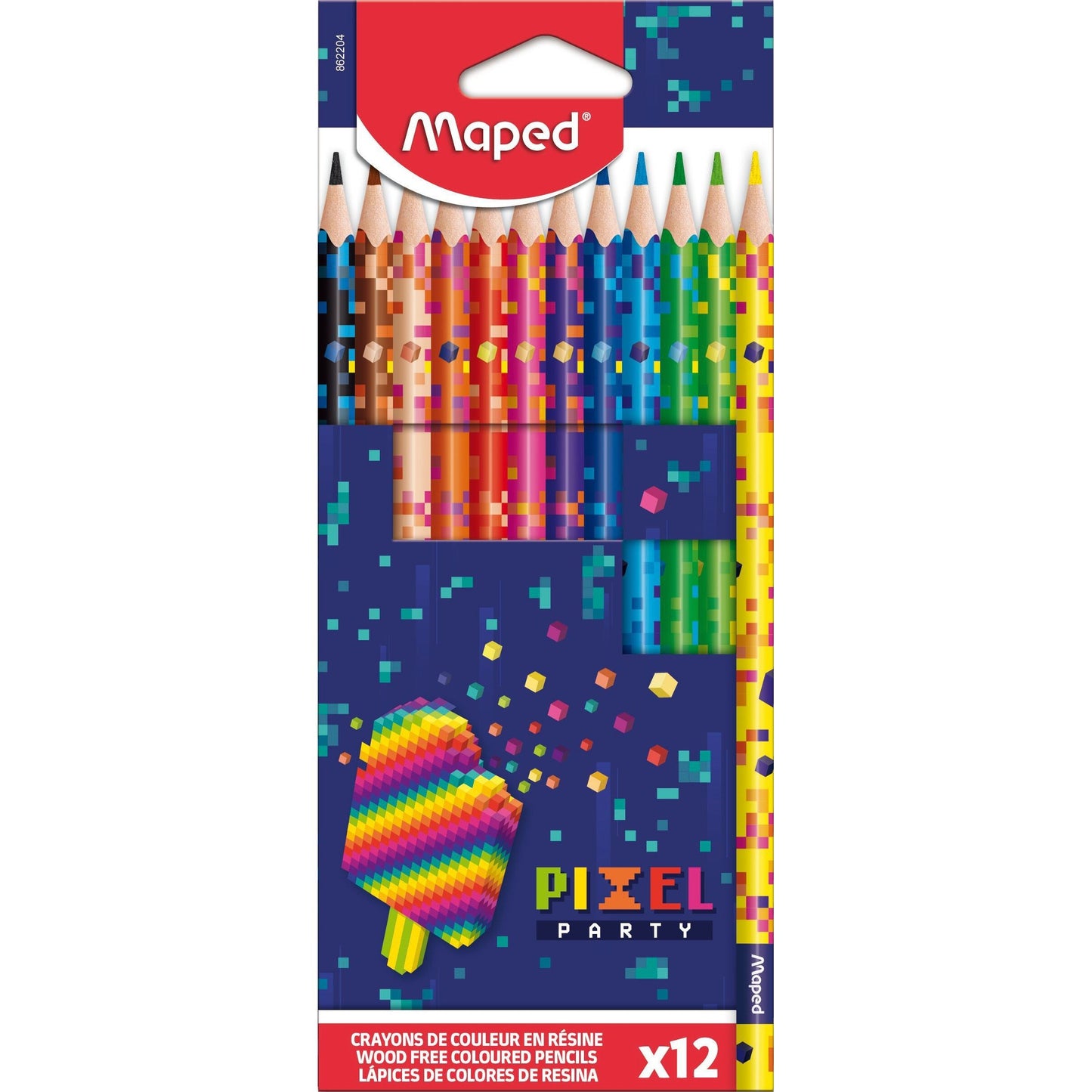 Maped - Kleurpotlood pixel party 12 kleuren