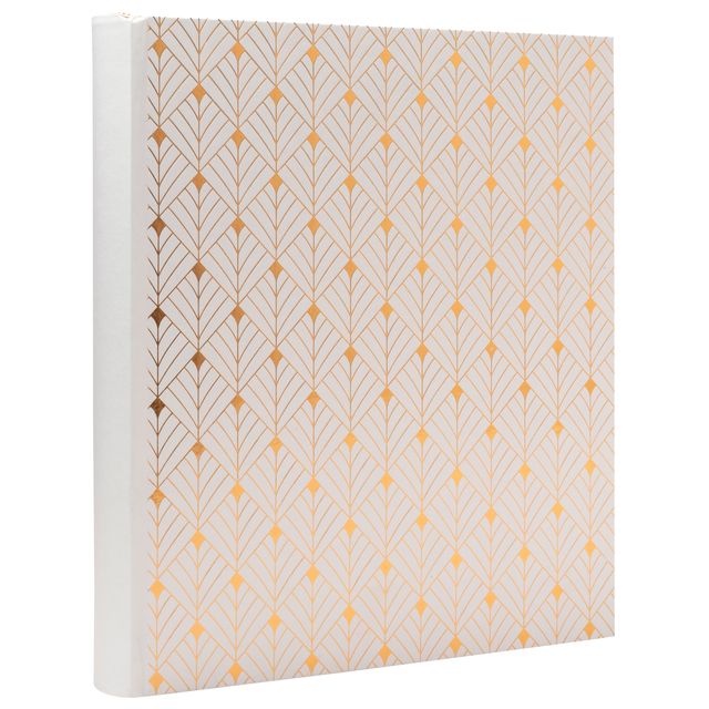 Exacompta - Album photo 29x32cm 60 pages noires Néo Déco blanc