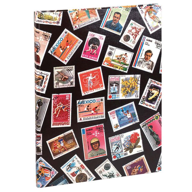 Exacompta - Album de timbres 22,5x30,5cm 16 pages noires