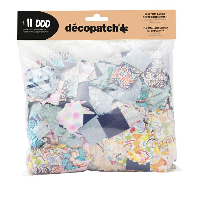 Décopatch - Hobbypapier 3x3cm 11.000 stuks ass