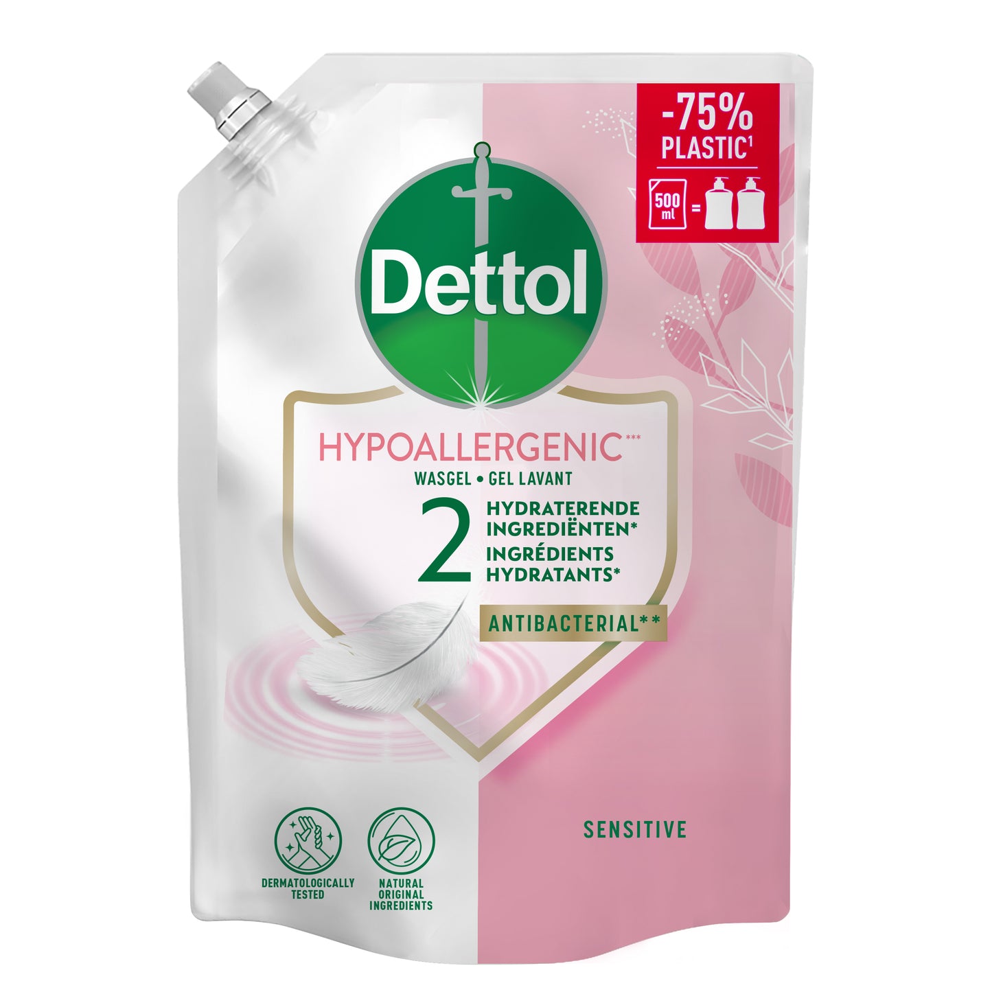 Dettol - Handzeep sensitive antibact 500ml refill