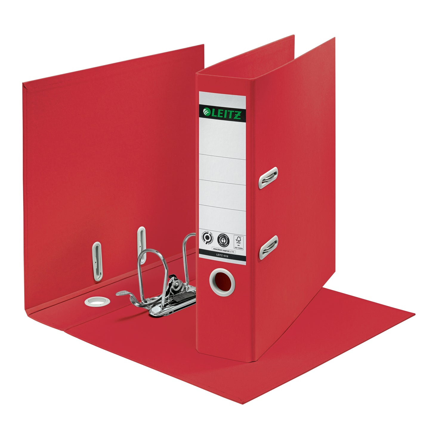 Leitz - Ordner 180° Recycling 80 mm rot | 10 Stück