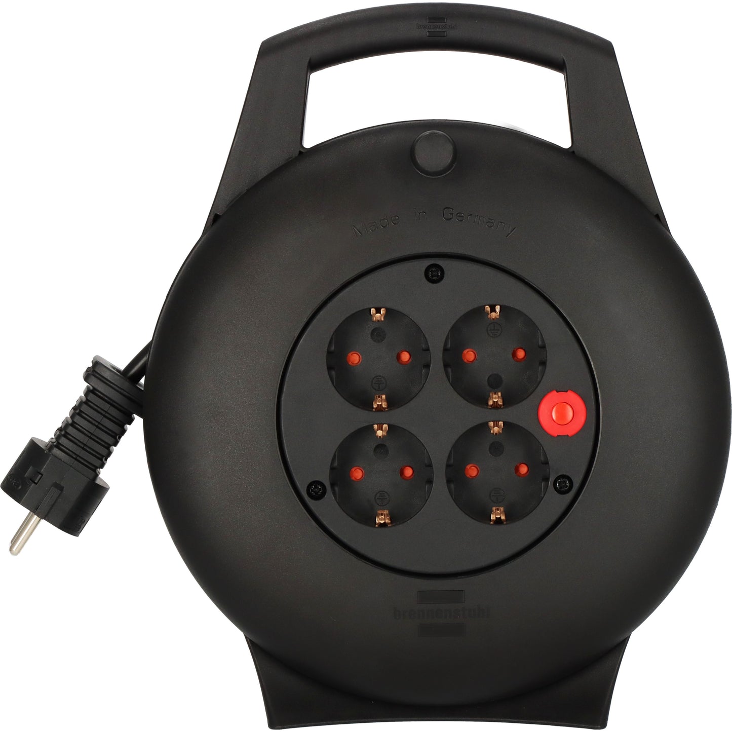 Brennenstuhl - Kabelhaspel Vario 4 voudig 10 meter zwart | 2 stuks