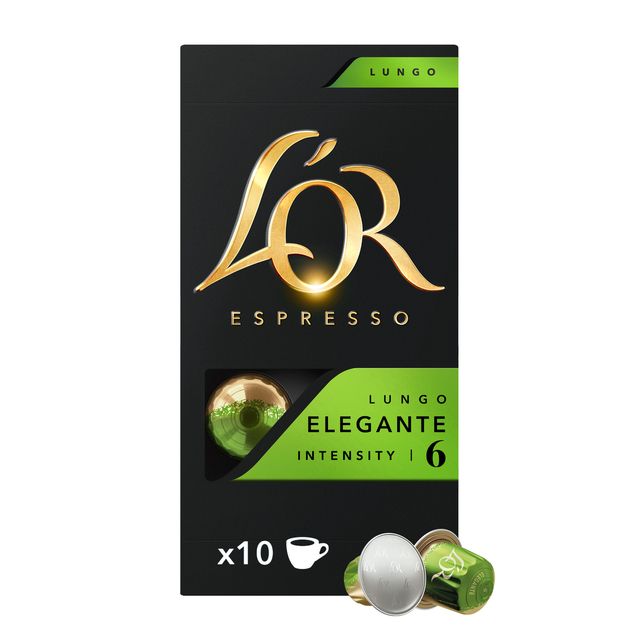 L'or - Tasses à café expresso Lungo Elegante 10 pièces