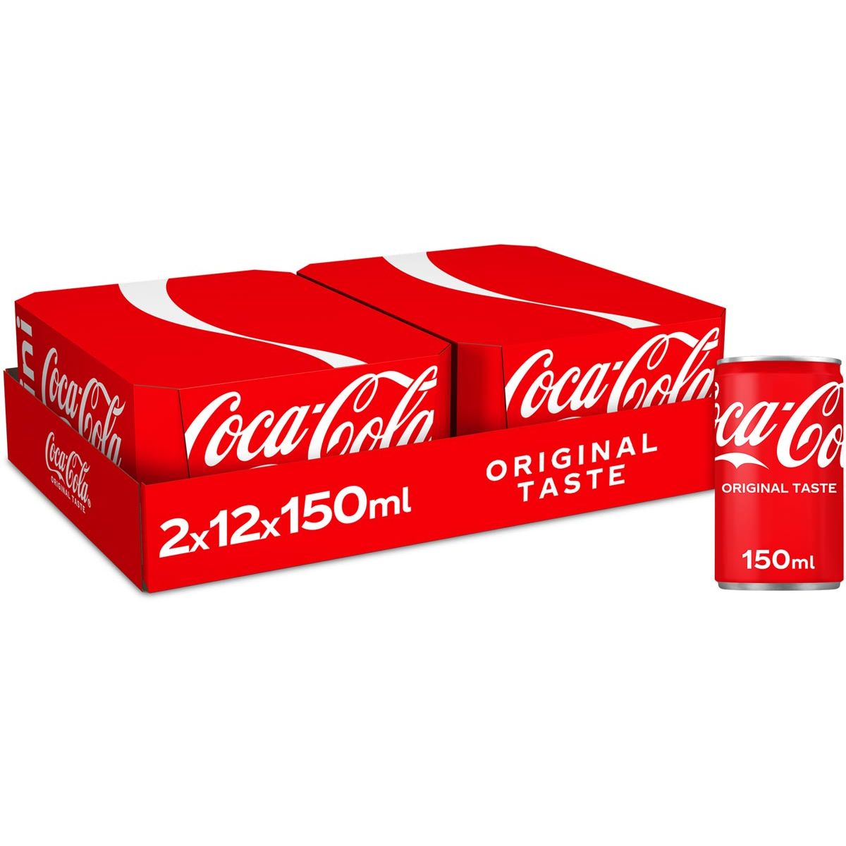 Coca-Cola - frisdrank, mini blik van 15 cl, pak van 24 stuks