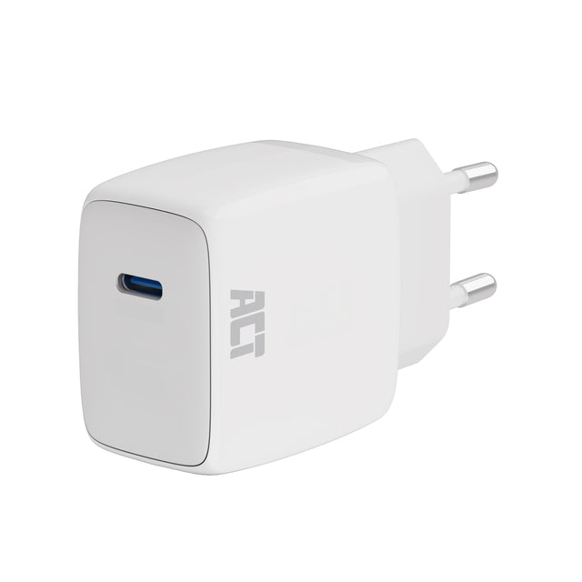 ACT - Cargador 35w 1 puerto USB-C blanco