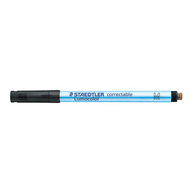 Staedtler - Viltstift Lumocolor 305 non permanent correctable M zwart | 10 stuks