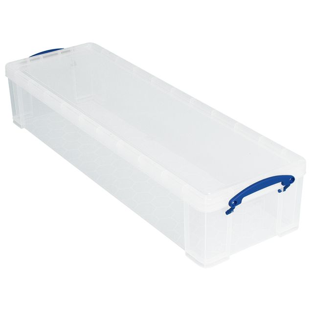Really Useful Box - Boîte de rangement 22 litres 800x255x155mm transparent blanc
