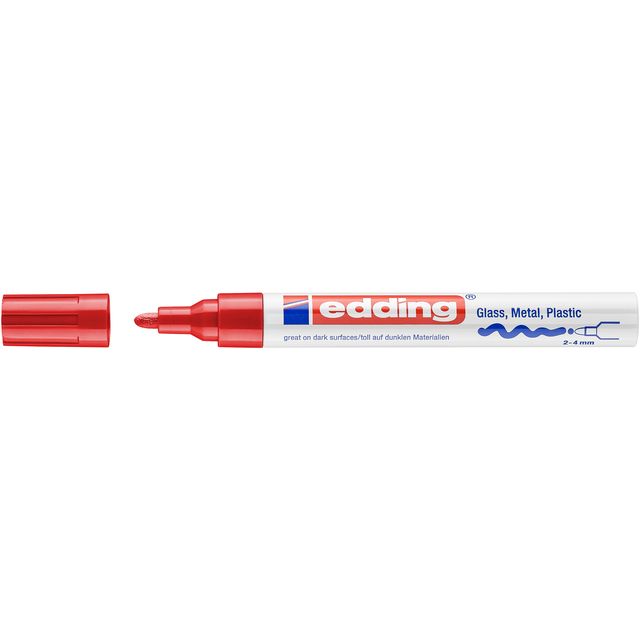 Edding - Paintmarker 750 op oliebasis 2-4mm creatief rood
