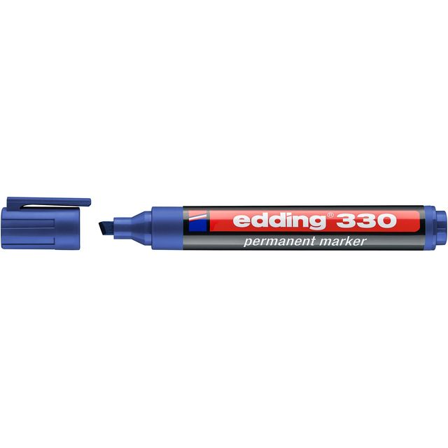 Edding - Viltstift 330 schuin 1-5mm blauw