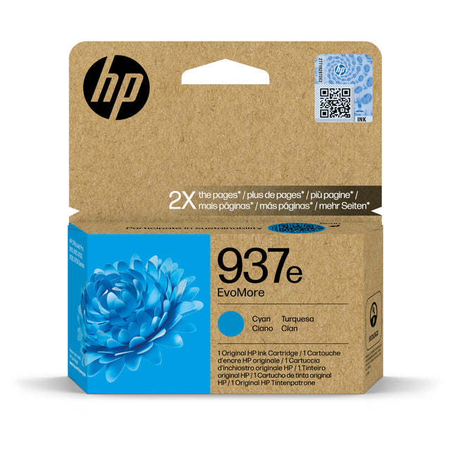 HP - Inktcartridge 4s6w6ne 937e evomore blauw