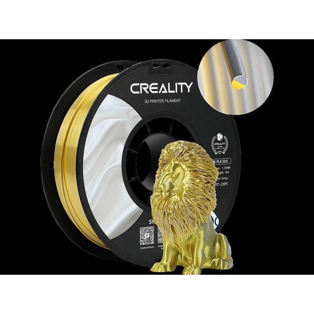 Creality - 3d filament pla 1.75mm silk goud zv 1kg