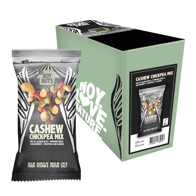 NoyNuts - Cashewnoten mix zak 45 gram | 12 stuks
