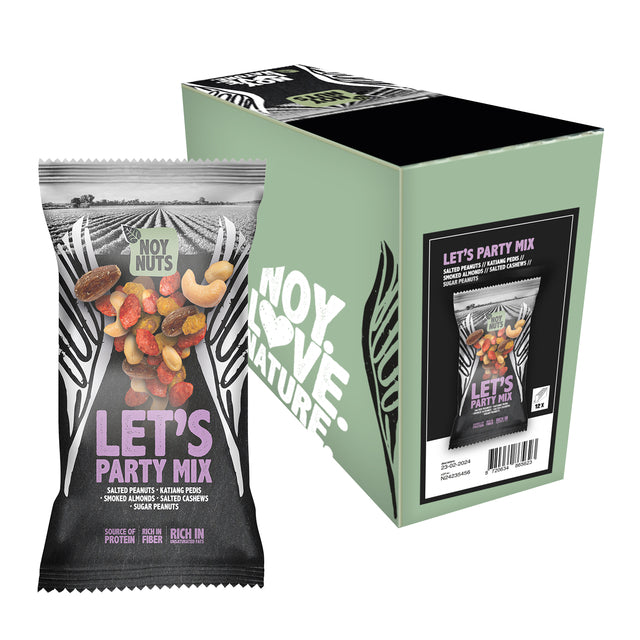 NoyNuts - Mix frutos secos vamos de fiesta bolsa 45 gramos | 12 piezas