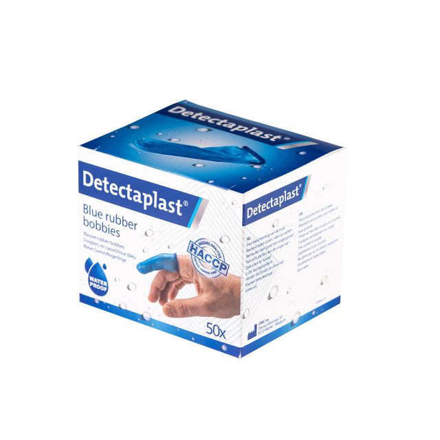 Detectaplast - Vingerlingen deteclast rubber blauw