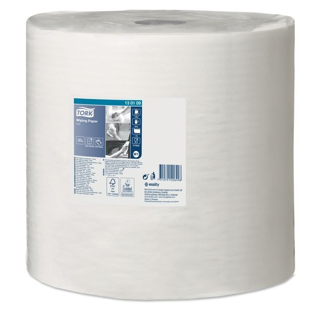 Tork - Poetspapier W1 Advanced 1-laags 1180m wit 130109