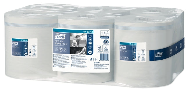 Tork - Reinigungspapier M4 Reflex Advanced 1-lagig 857 Blatt weiß 473242
