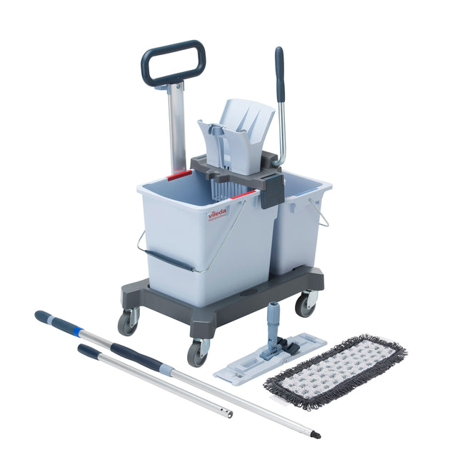 Vileda - Juego de fregona Ultraspeed Pro Ready to Go kit Doble