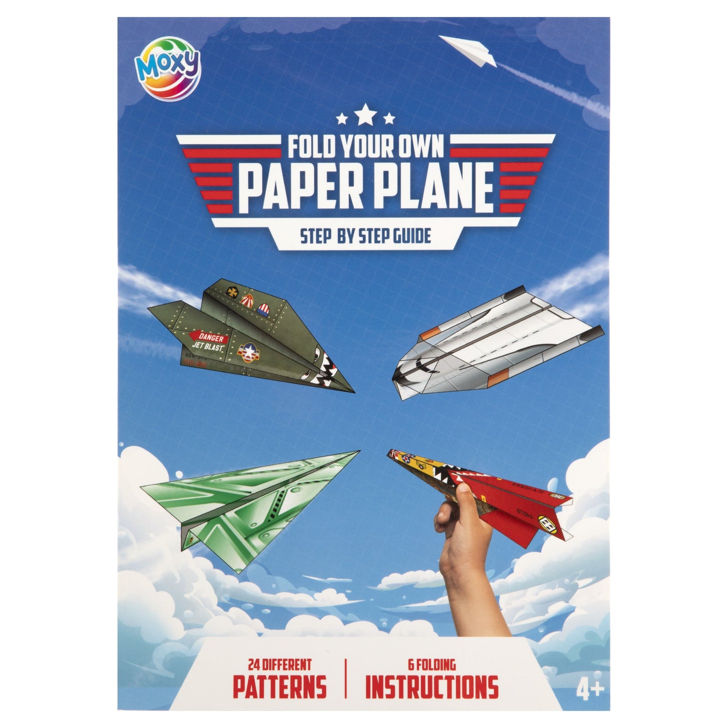 Bruna Office - Fold your own paper planes block 24 sheet 25x18cm | 12 stuks
