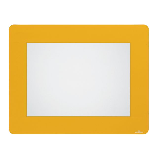 Durable - Vloersticker kader voor A4 documenten verwijderbaar geel 10 stuks