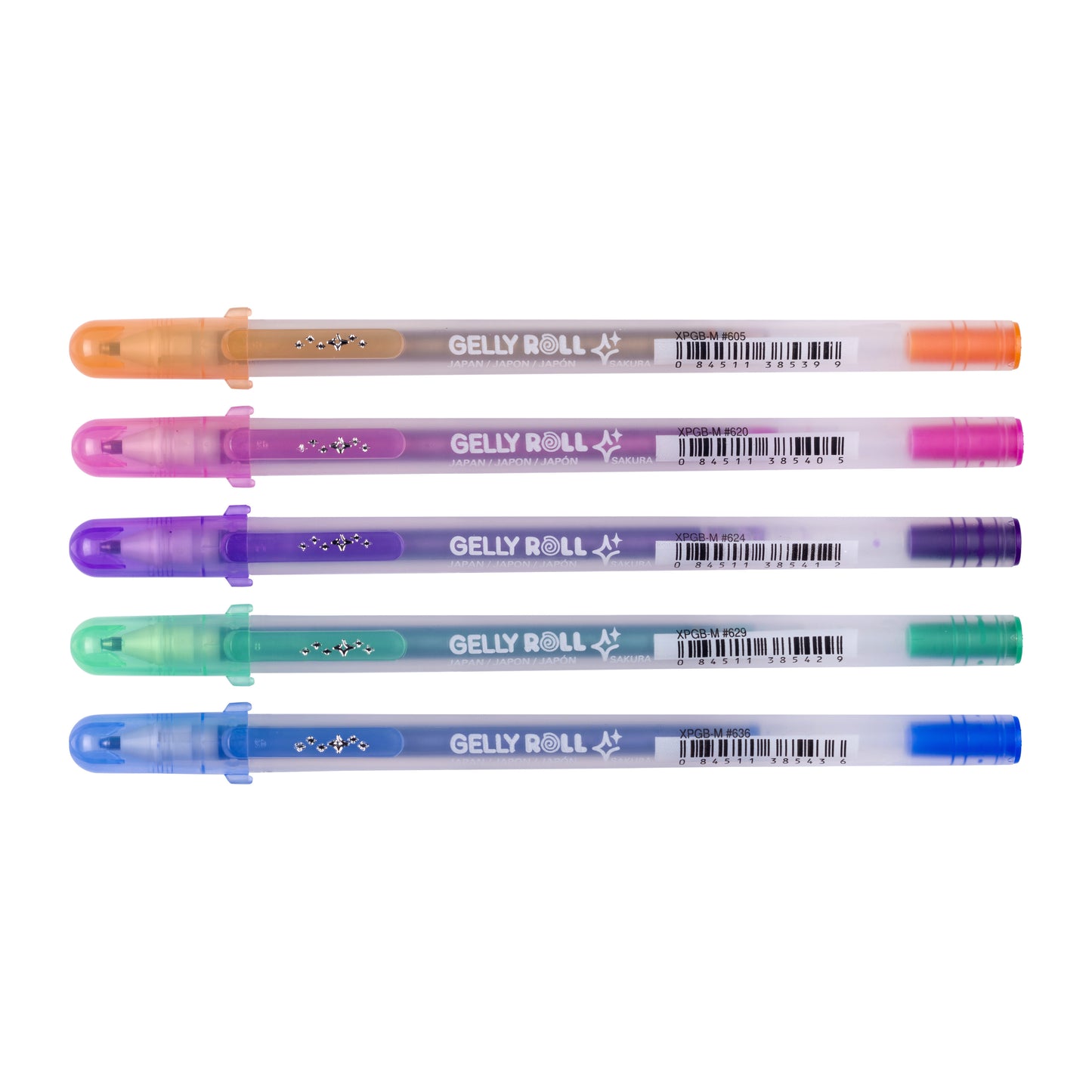 Sakura - Gel Writer Gelly Roll Silver Shadow Set mit 5 Farben | 6 Stück