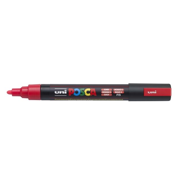 Posca - Marqueur Uni PC5M rouge fluo moyen
