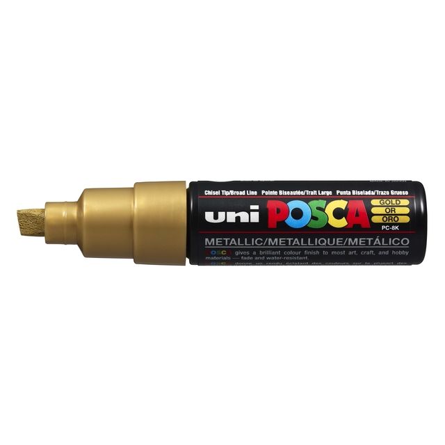 Posca - Paintmarker Uni PC8K oro inclinato largo